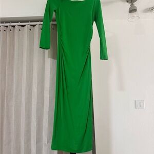 Zara Vibrant Green Long Sleeve Dress